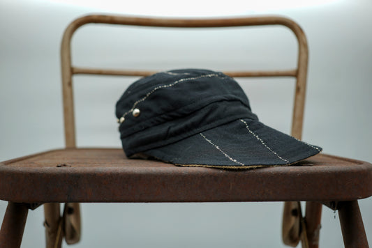 Alex | Hat | Black Pinstripe