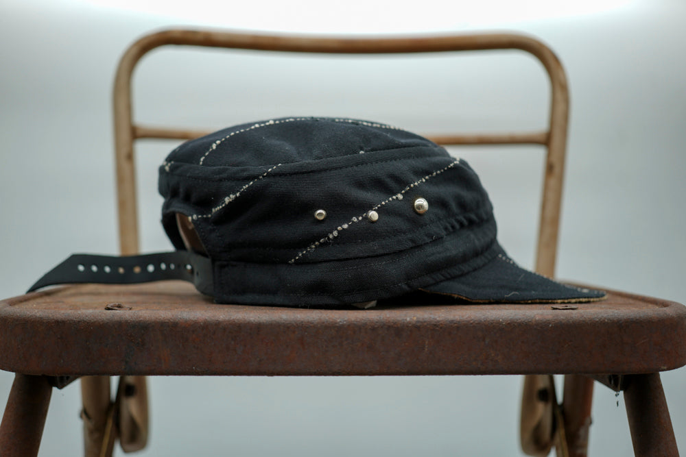 Alex | Hat | Black Pinstripe