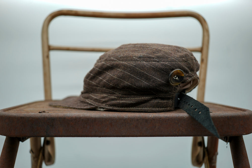 Alex | Hat | Brown Pinstripe